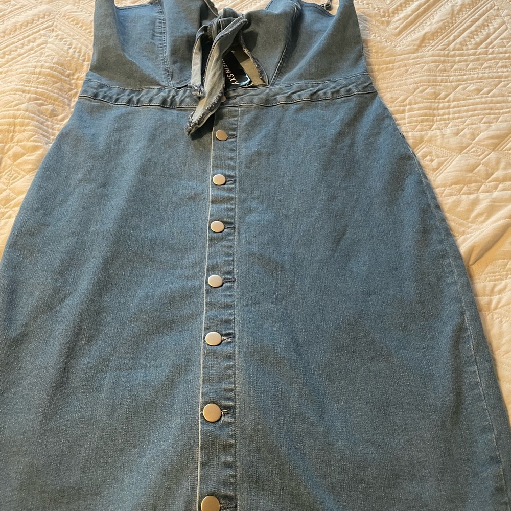 SHEIN Blue Denim Dress - Picture 8 of 12